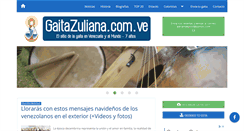 Desktop Screenshot of gaitazuliana.com.ve